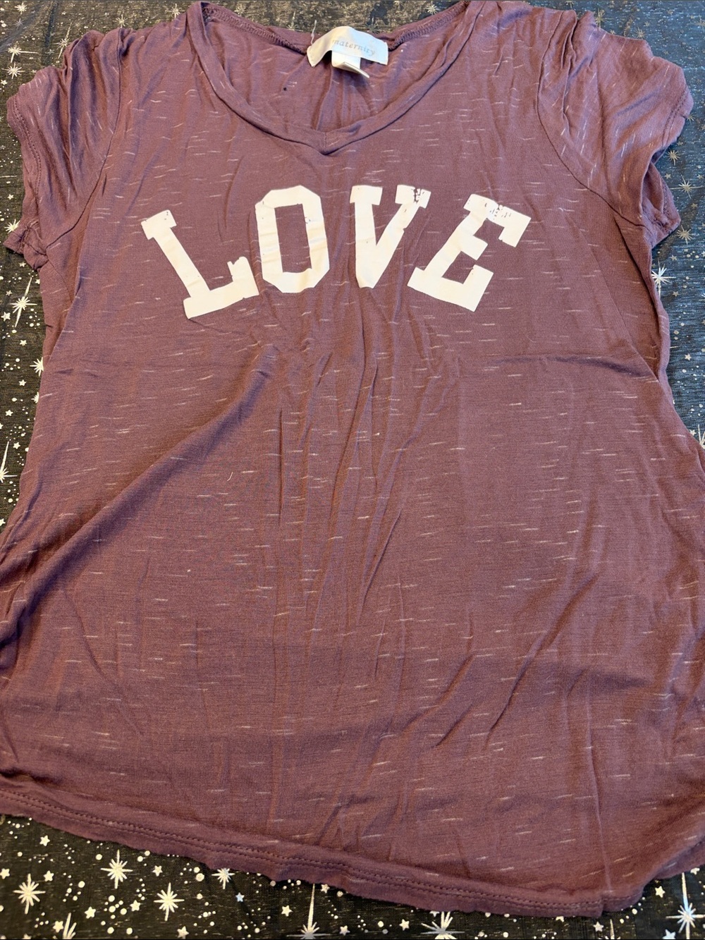 LOVE Graphic Tee in Mauve